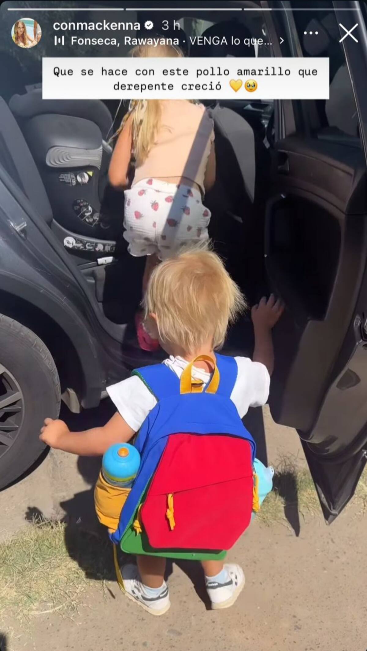 La actriz compartió el primer día de su hijo. Créditos Captura: Instagram.