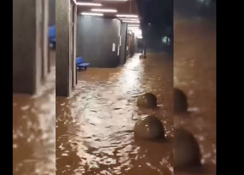 Varios sectores de la ciudad de la Región de El Maule está sufriendo con la lluvia.