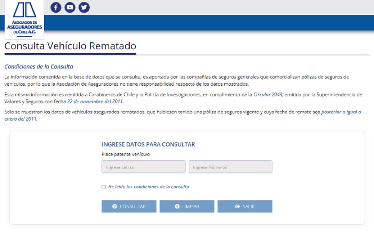 Así luce la plataforma de consulta.