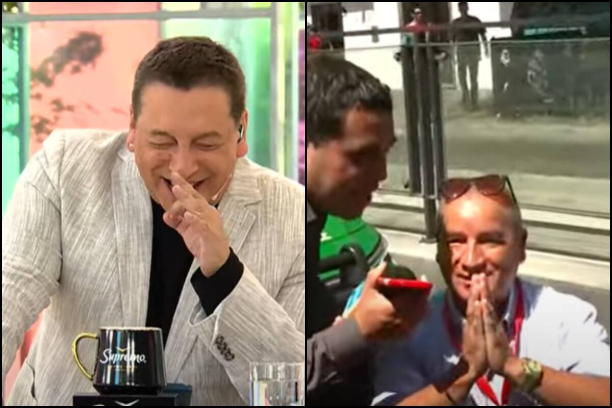 transmitió un hilarante momento en vivo.