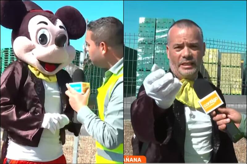 transmitió un emotivo momento en vivo.