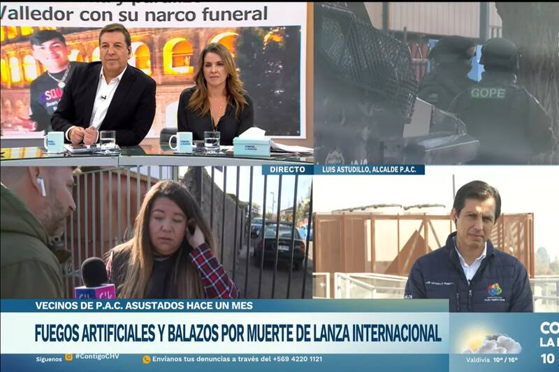 Agreden a periodista y camarógrafo del matinal de CHV en funeral de lanza internacional
