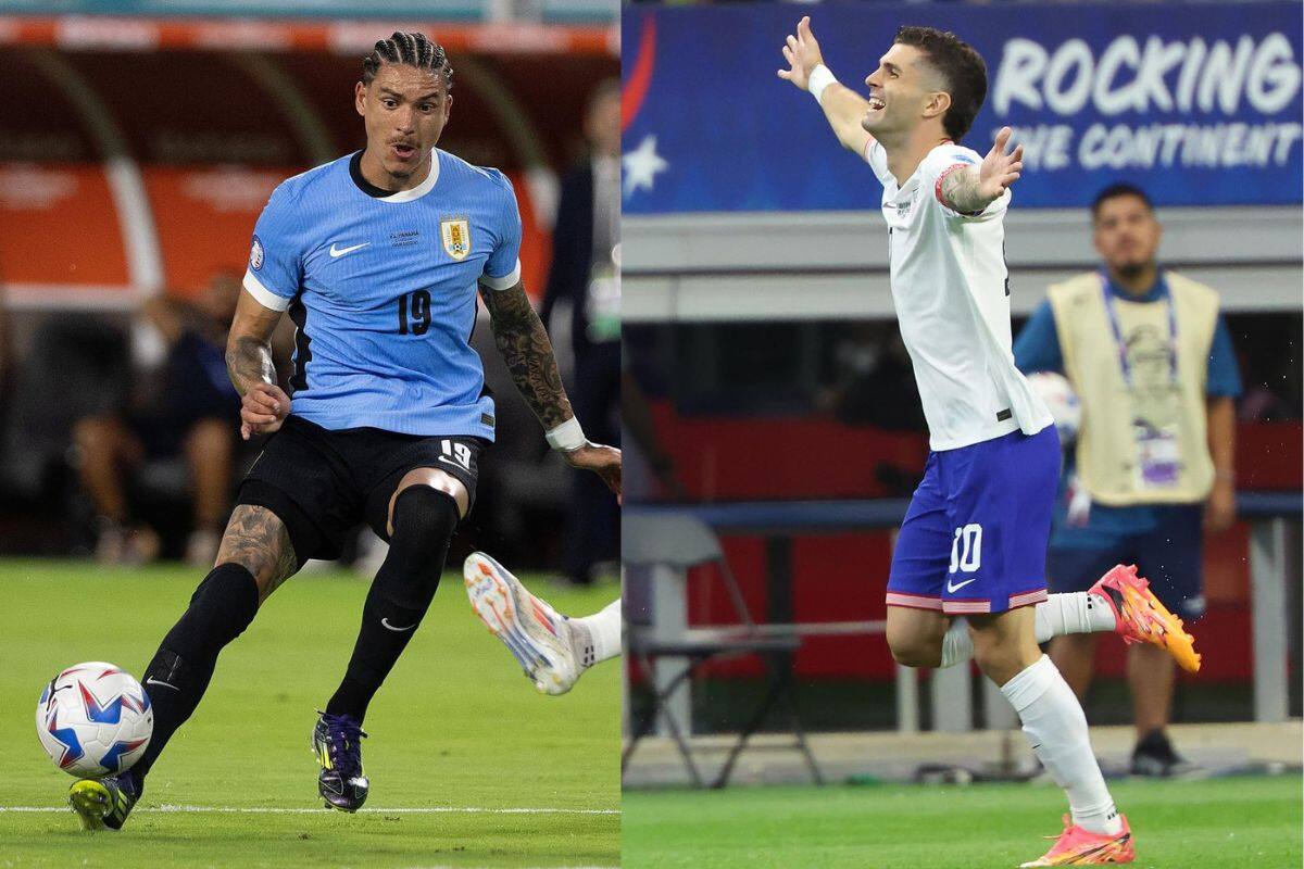 Uruguay y Estados Unidos fueron los dos ganadores del Grupo C en la primera fecha. Fotos. EFE.