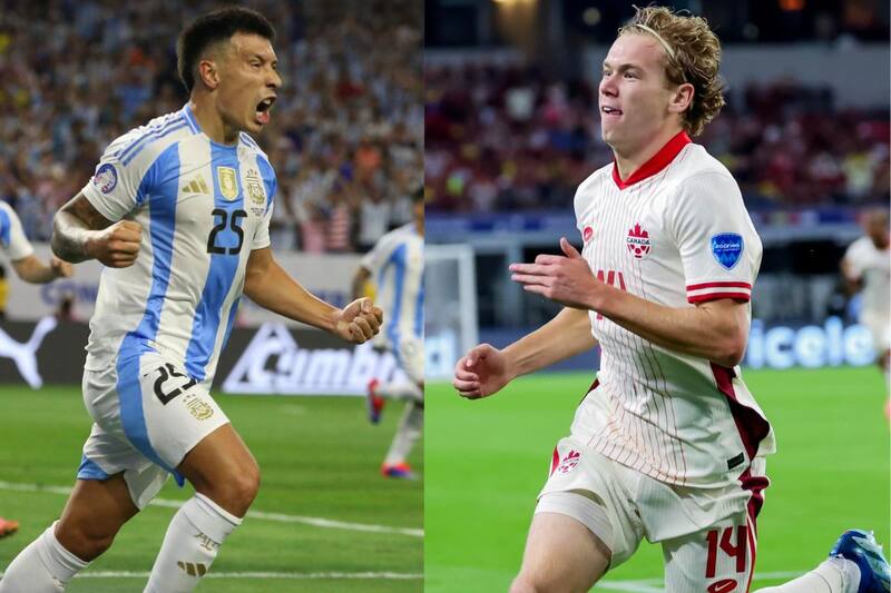 Argentina y Canadá inauguran las semifinales del torneo. Fotos: EFE.