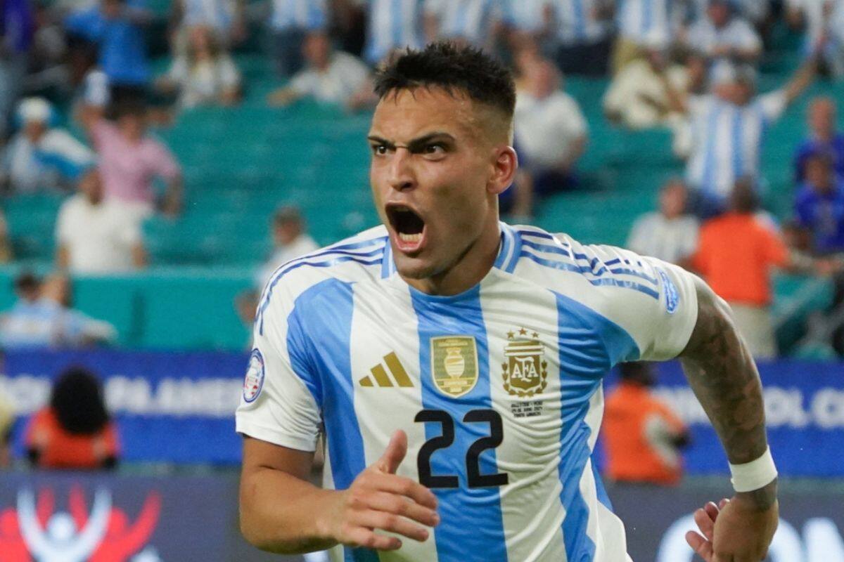Argentina campeón, luego de vencer a Colombia con gol de Lautaro Martínez.