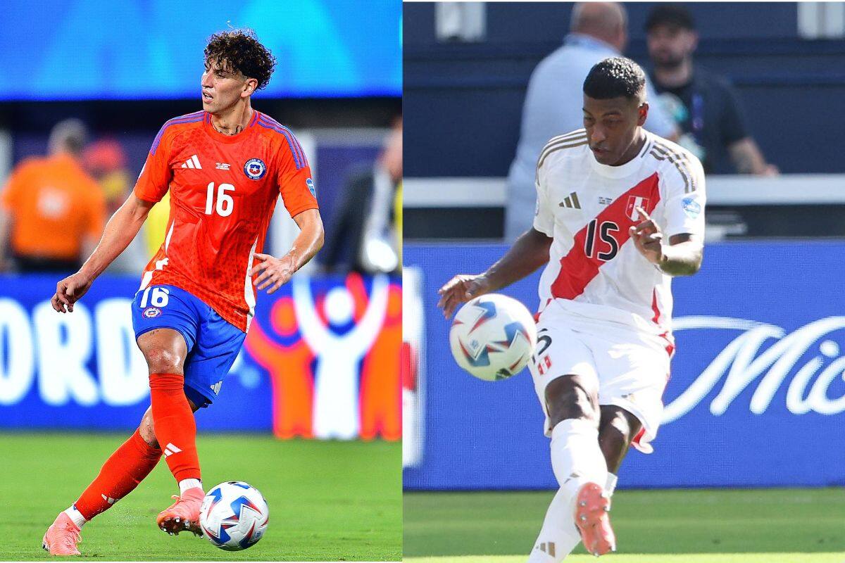 Chile y Perú buscarán clasificar a la siguiente ronda del torneo continental. Fotos: EFE.