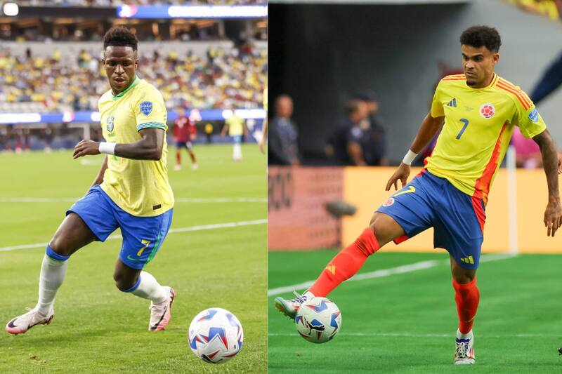 Colombia vs Costa Rica y Brasil vs Paraguay son los partidos de este viernes. Fotos. EFE.