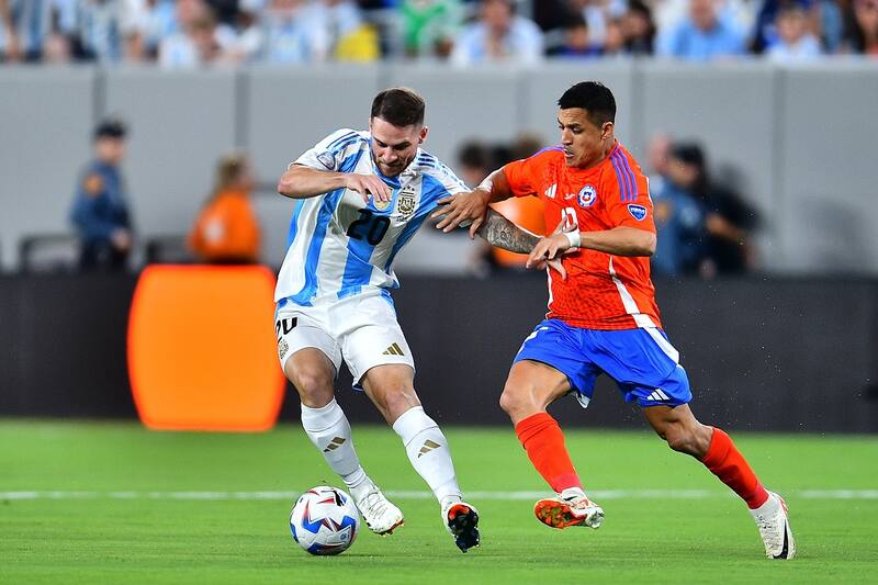 Alexis Sánchez en Chile vs Argentina. Agencia Aton