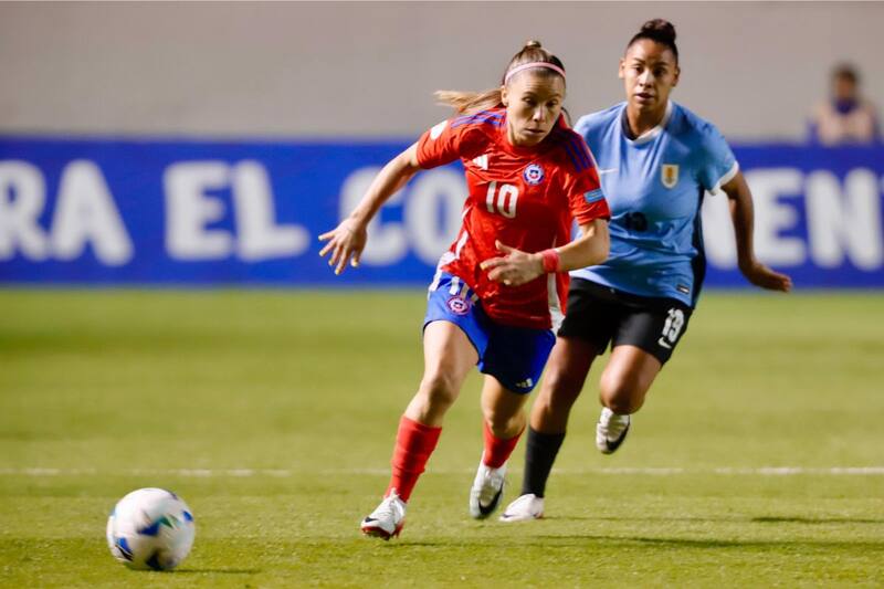 Chile perdió con Uruguay. Foto: Prensa Conmebol.