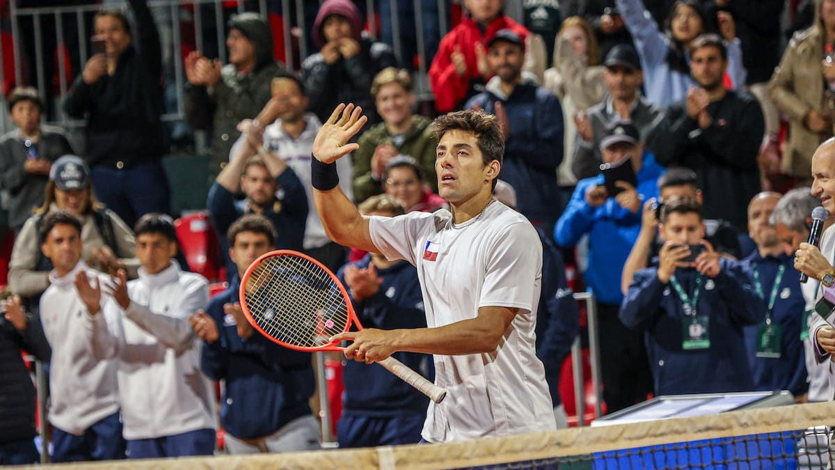 El match point de Cristian Garin para darle el primer punto a Chile en Copa Davis