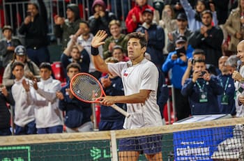 El match point de Cristian Garin para darle el primer punto a Chile en Copa Davis