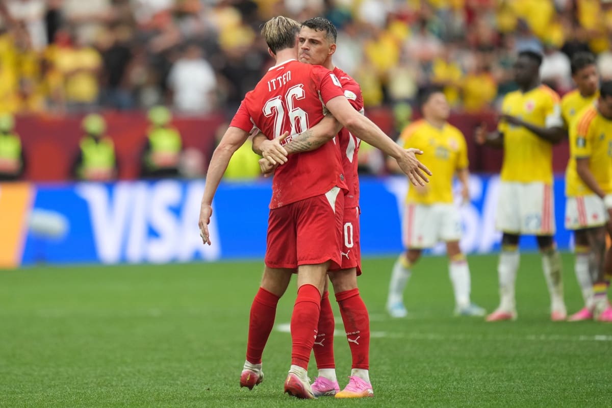 Suiza elimina a Colombia por penales y será el rival de Argentina en los cuartos de final del Mundial 2026. EFE.