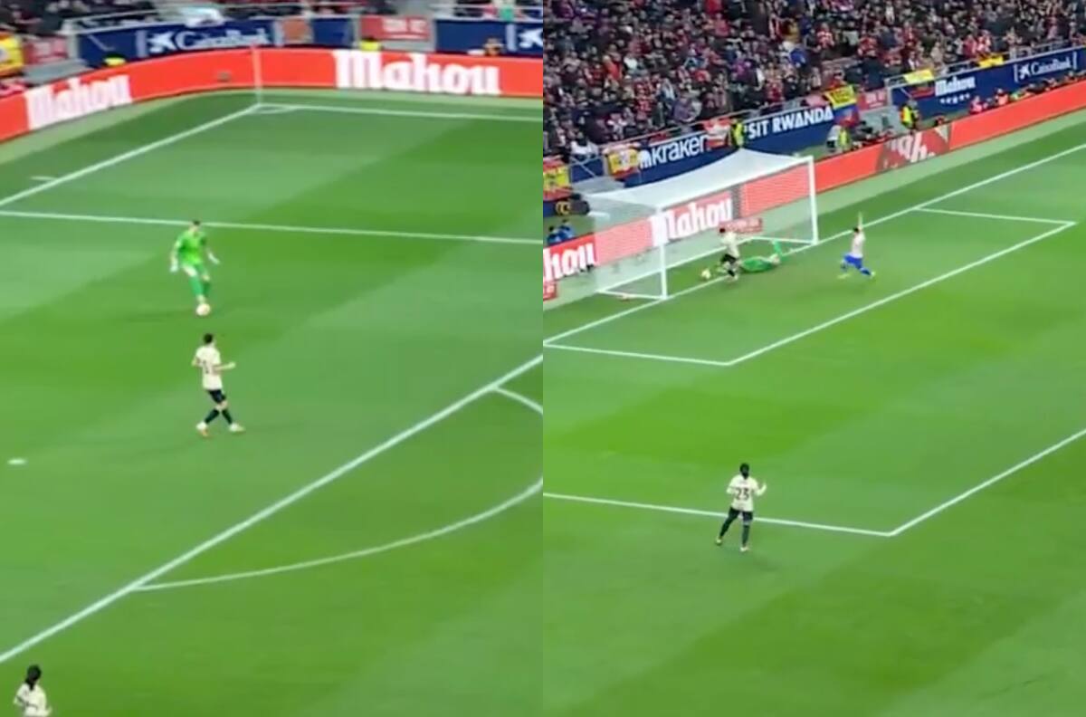 VIDEO | El grosero error de Joan García que permitió el primer gol del Atlético de Madrid ante Barcelona
