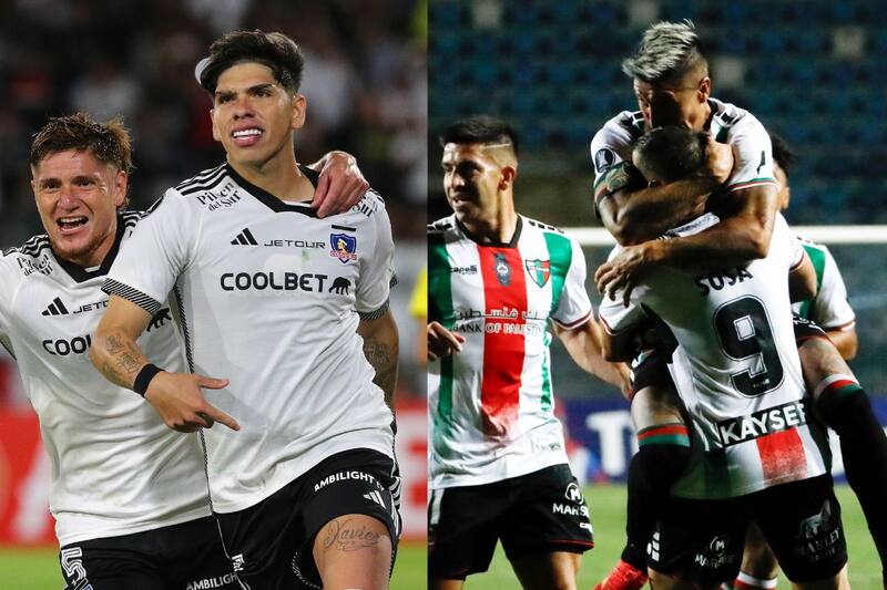 Las clasificaciones de Colo Colo y Palestino redundaron en el ranking de los mejores de la semana en el torneo continental. Fotos: Agencia Aton.