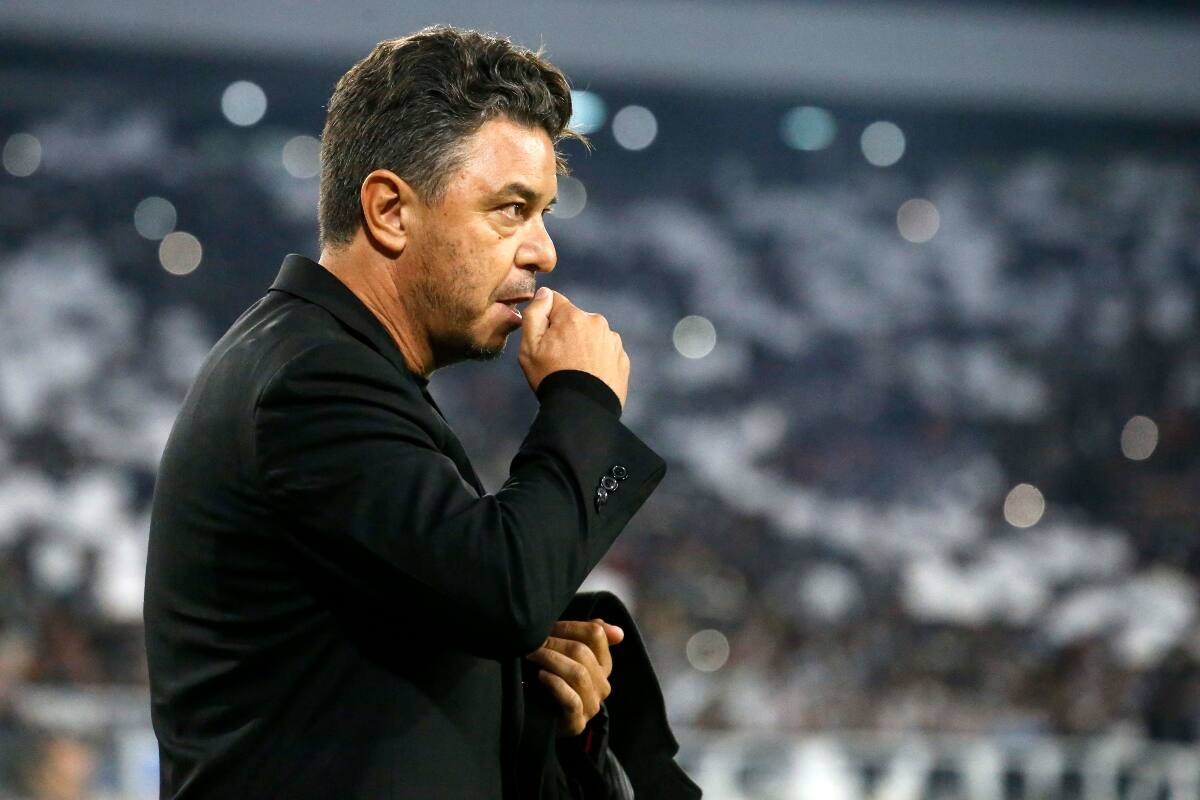 Marcelo Gallardo ante Colo Colo en 2022.