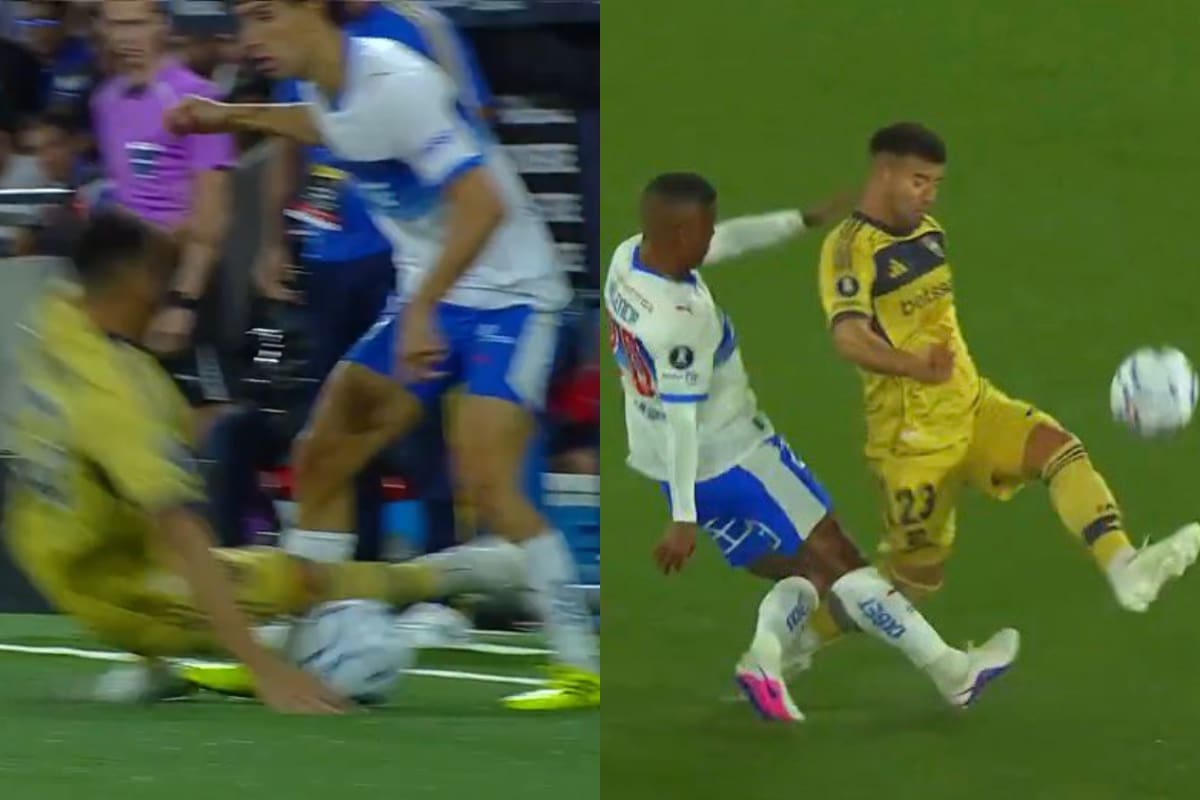 Así fueron las dos acciones polémicas del partido entre la UC y Boca.