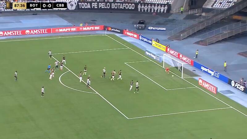 Botafogo venció en los últimos minutos al Carabobo.