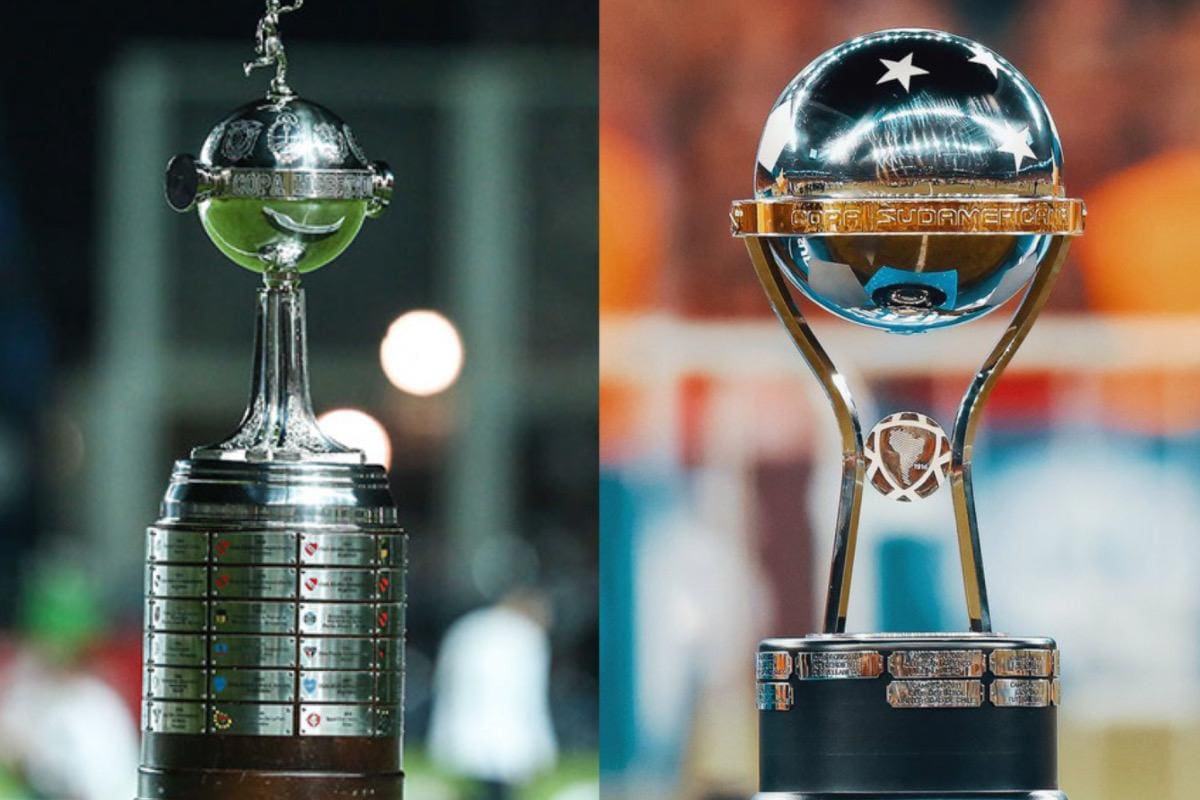 Cinco equipos chilenos debutan esta semana en los torneos continentales. Fotos: Conmebol