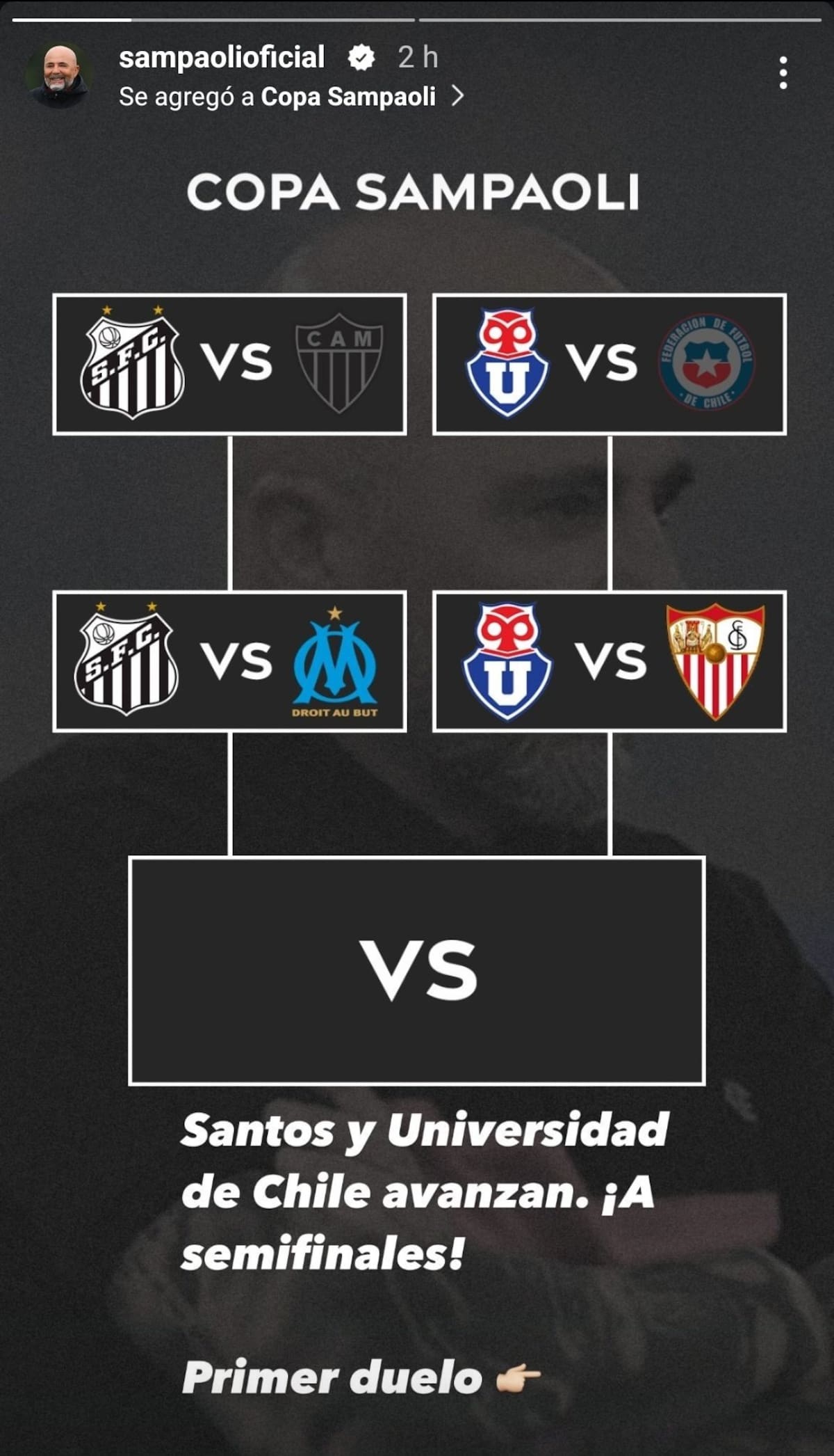 Así va la "Copa Sampaoli"