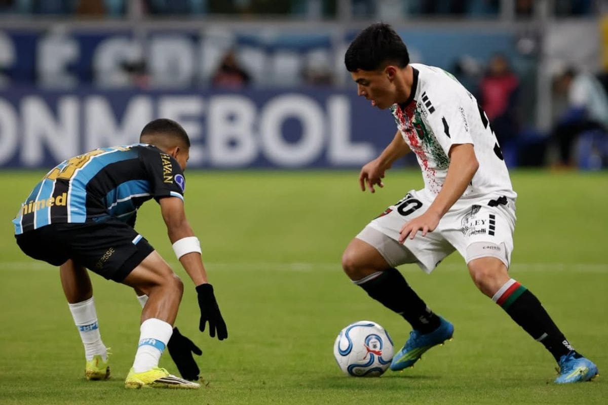 Gremio enfrenta a Palestino. Foto: @palestino en Instagram.