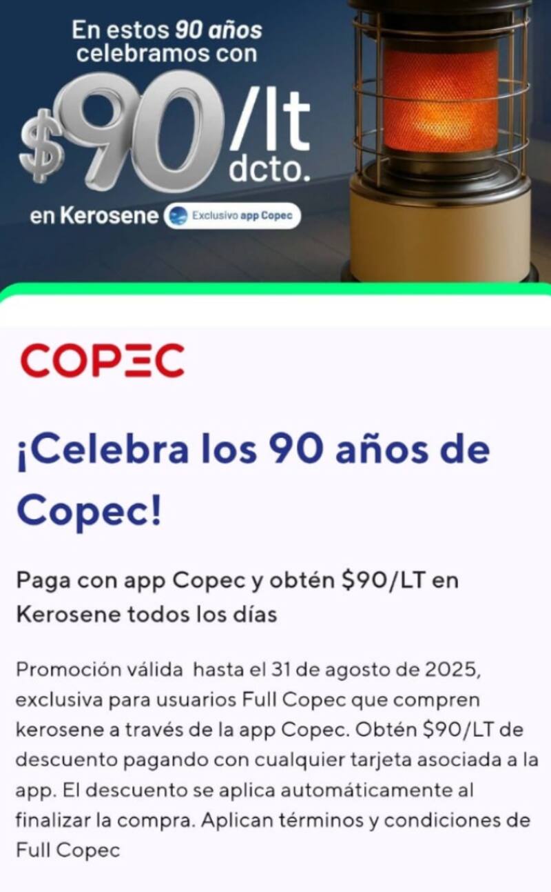 La firma tendrá este especial descuento en el marco de las frías jornadas que se vienen y la conmemoración de sus 90 años.