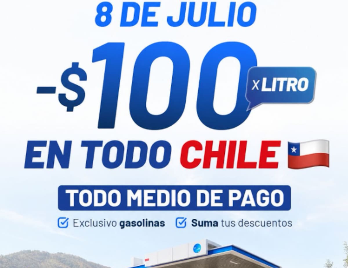 El imperdible descuento estará disponible solo este miércoles 8 de julio en todo Chile. Foto: Copec vía Instagram.