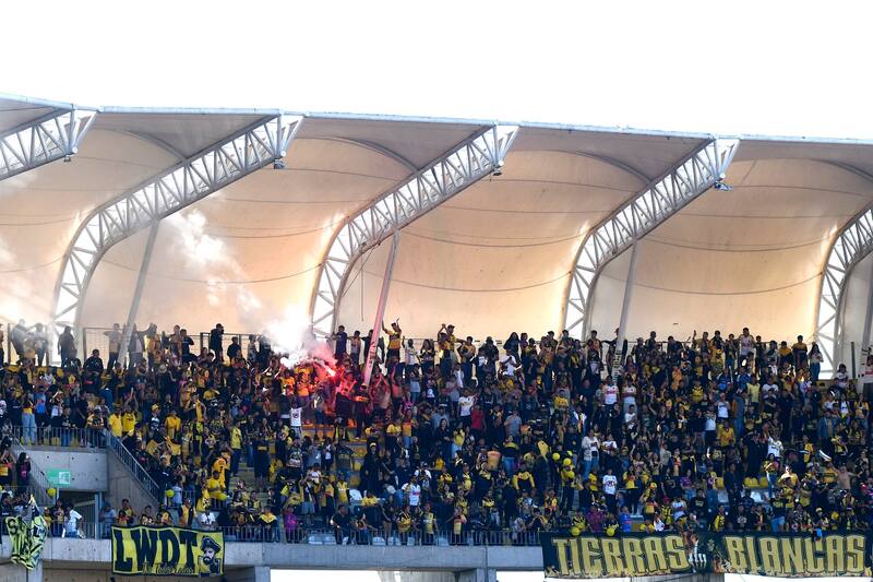 La hinchada de "Los Piratas" fue alabada por Miguel Pinto.
Alejandro Pizarro/Photosport