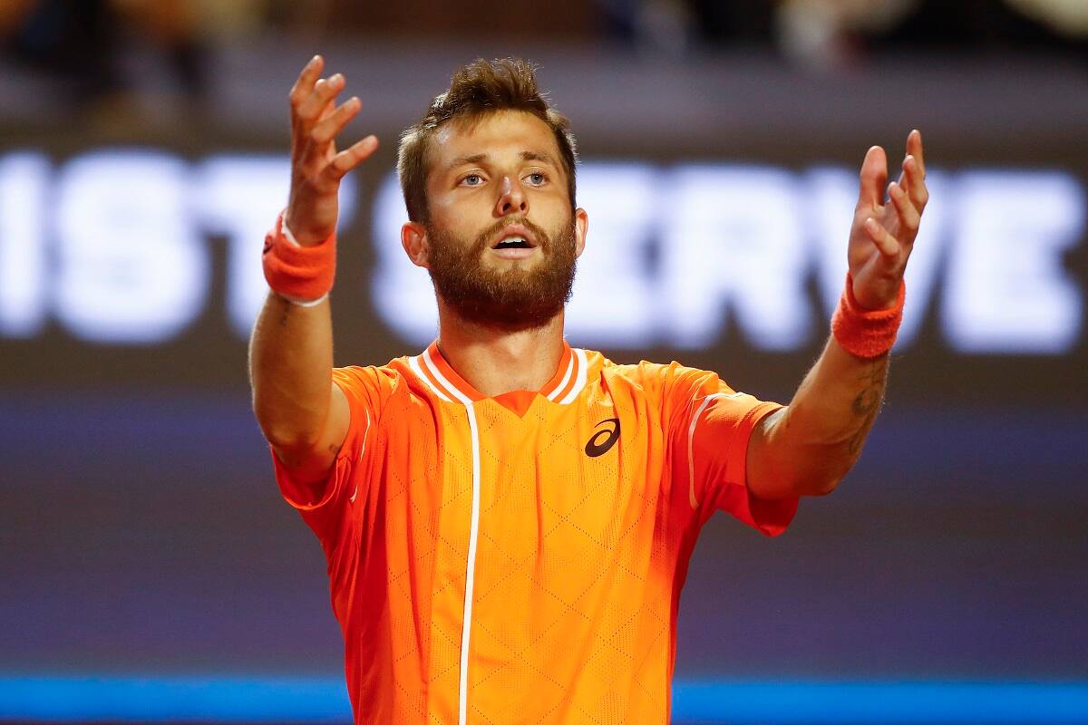 Corentin Moutet en el ATP de Santiago. Agencia Aton