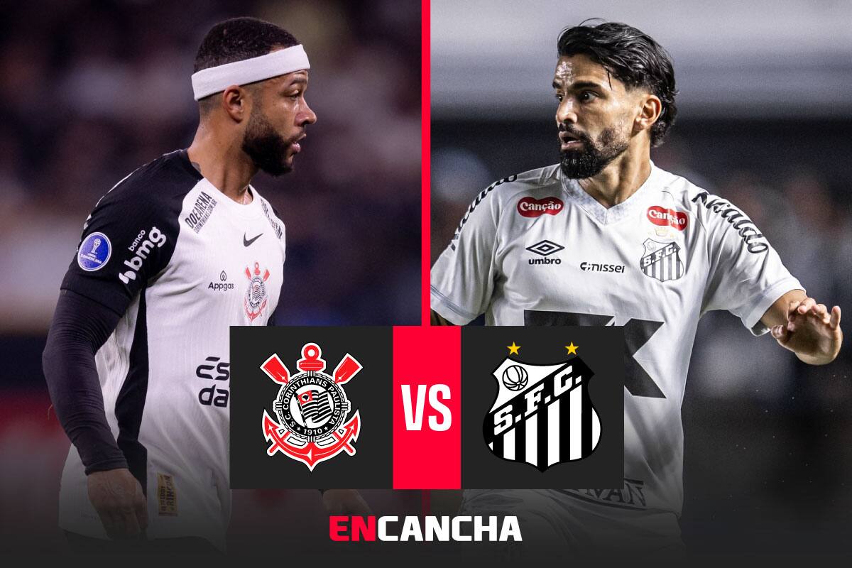 por la fecha 9 del Brasileirao. Foto: Prensa Corinthians y Santos FC.