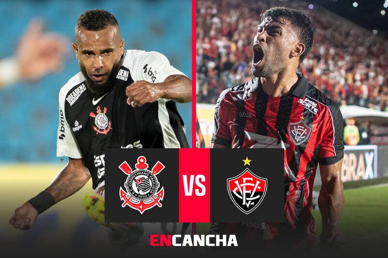 por la fecha 11 del Brasileirao. Foto: EFE y Prensa Vitória.