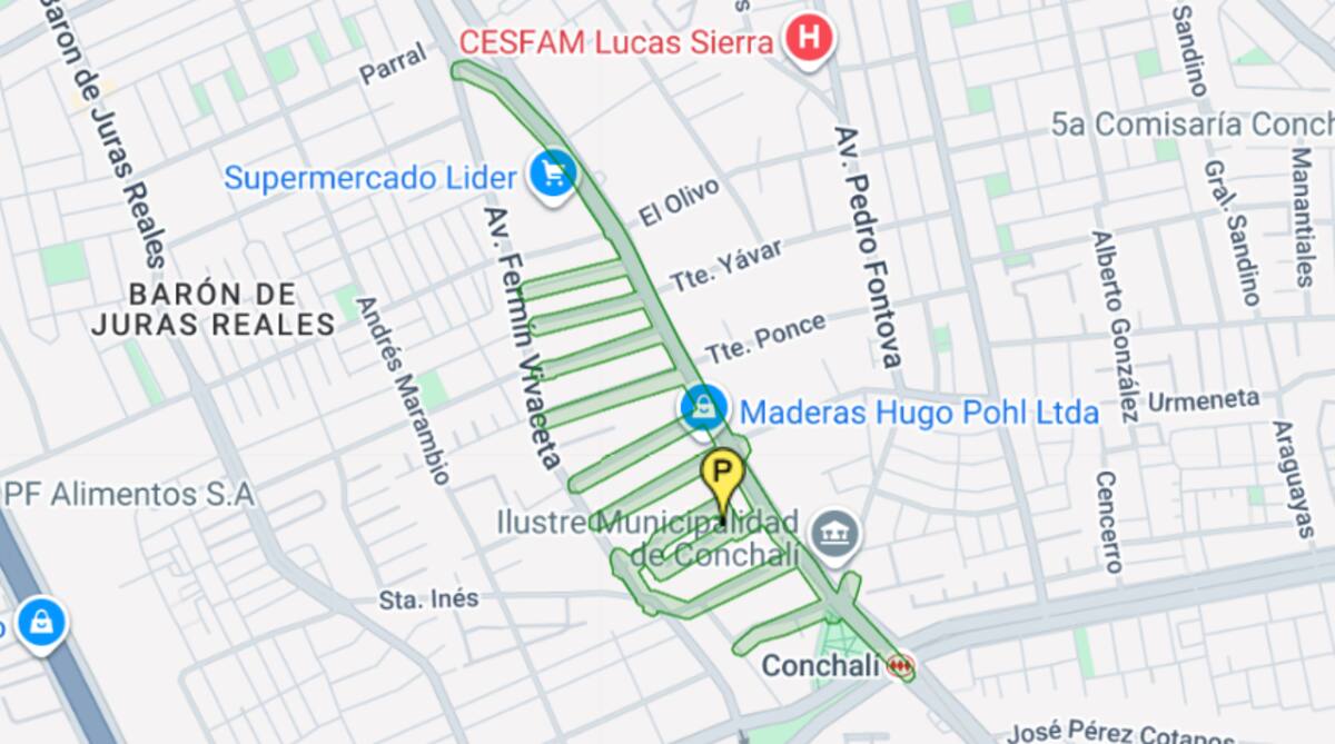 La interrupción de suministro se sitúa a pasos de la estación de Metro Conchalí. Foto: Aguas Andinas.