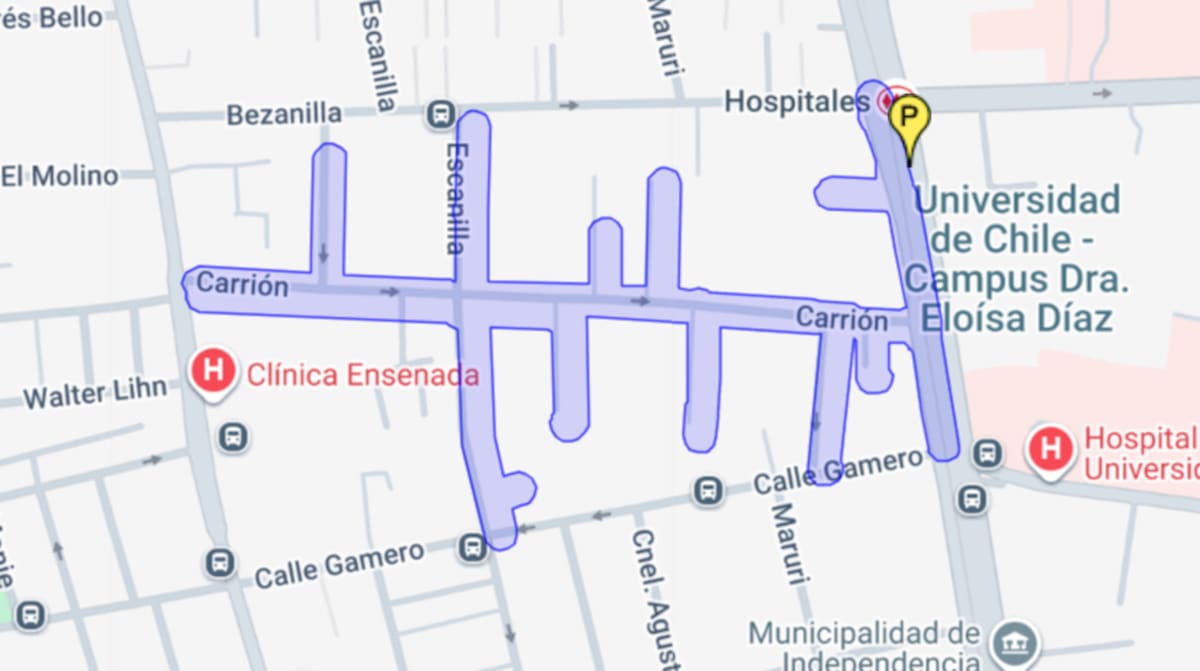 Estas calles se verán afectadas durante 15 horas consecutivas. Foto: Aguas Andinas.