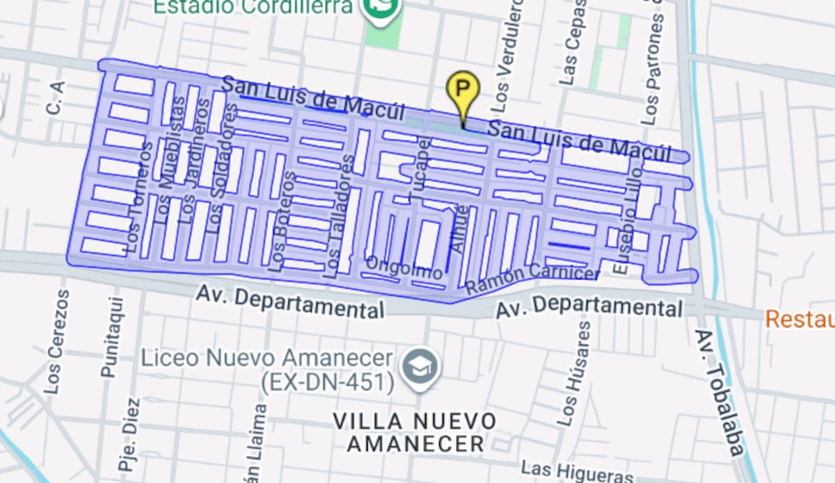 Peñalolén será la comuna más afectada por la interrupción del suministro hídrico. Foto: Aguas Andinas.
