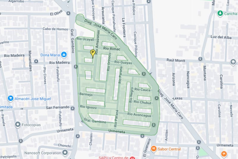La interrupción del suministro se extenderá hasta la mañana del jueves en este sector. Créditos: Aguas Andinas.