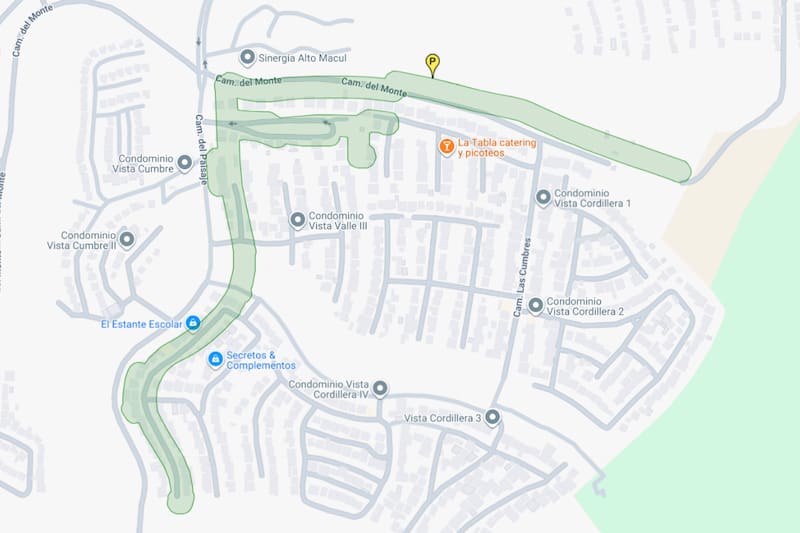 Los trabajos programados en la red mantienen a este sector sin el suministro. Créditos: Aguas Andinas.