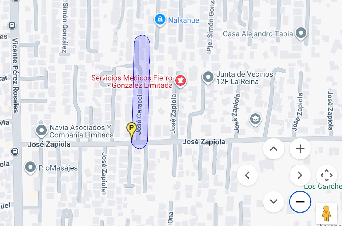 Esta será la zona afectada por suspensión de servicio de agua potable este martes 24 de marzo. Foto: Aguas Andinas.
