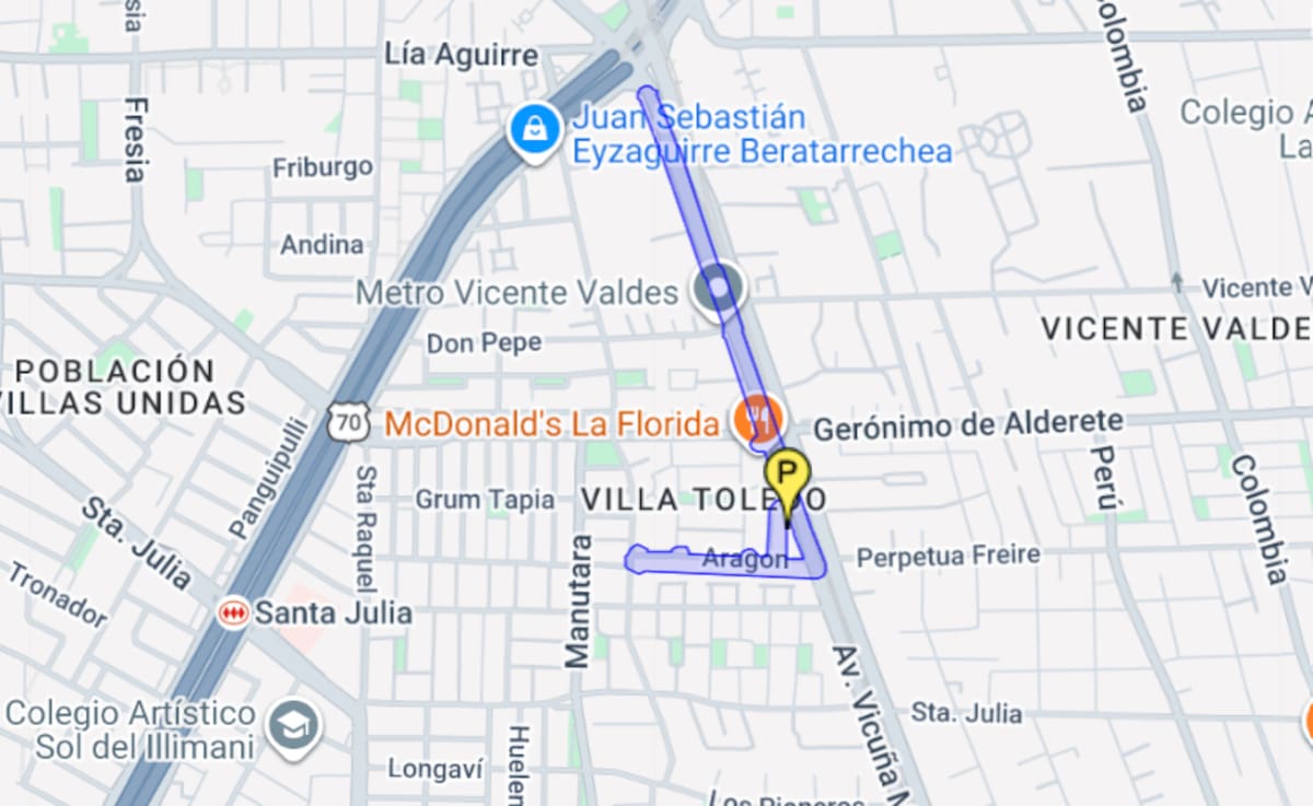 La interrupción afectará principalmente a una parte de Av. Vicuña Mackenna. Foto: Aguas Andinas.