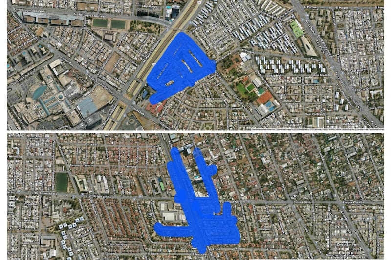 Sectores afectados de La Florida.