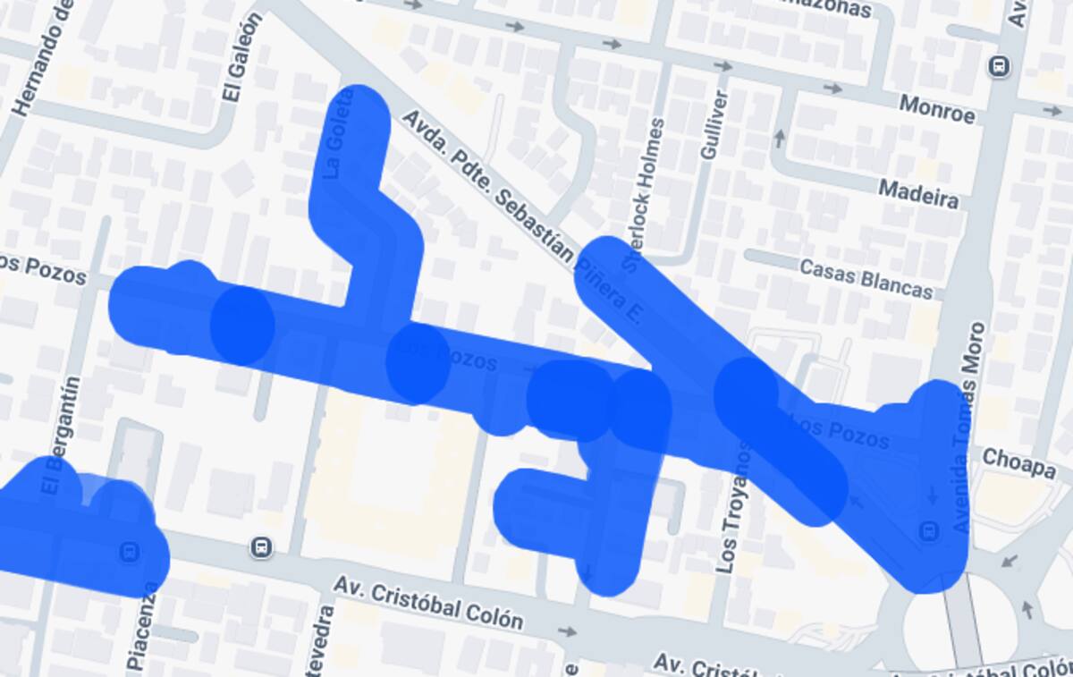 Este sector de Las Condes se verá afectado.