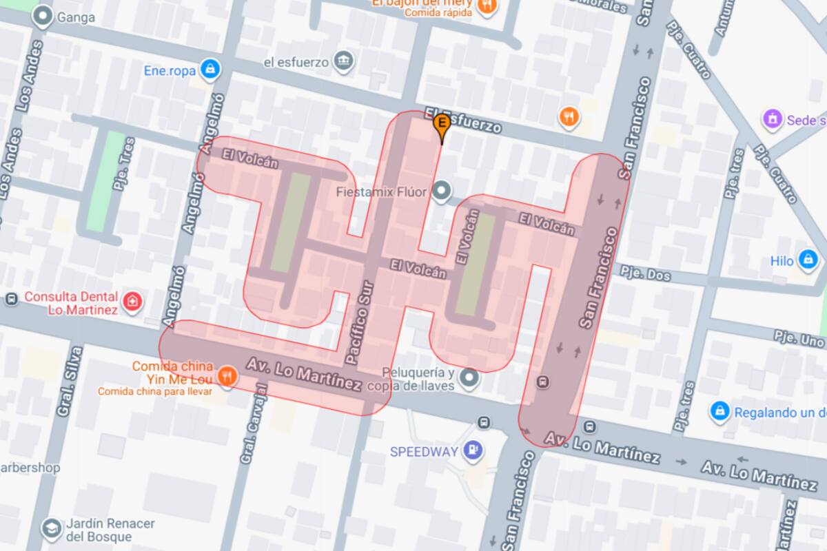 Una falla de matriz obligó a interrumpir el suministro de forma abrupta en la zona. Créditos: Aguas Andinas.