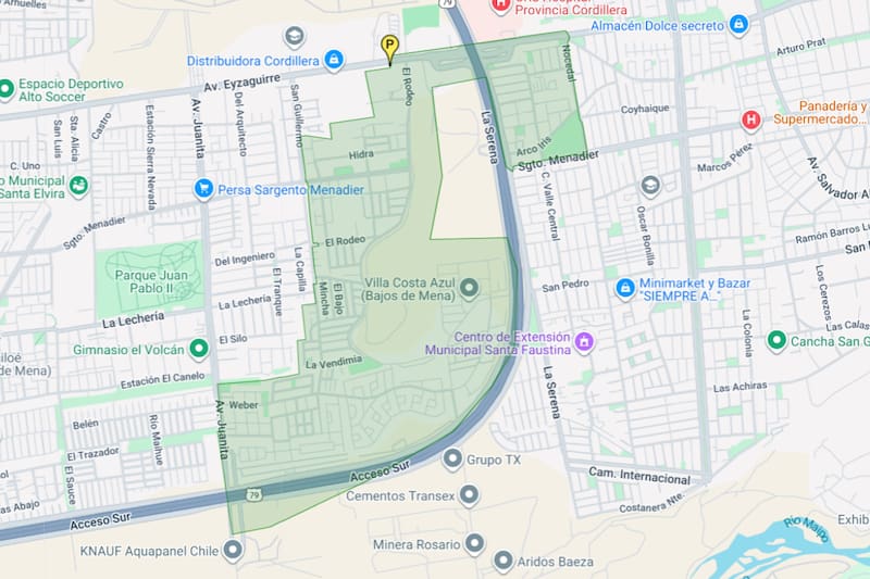 Hasta la mañana del jueves podría extenderse la medida en esta zona. Créditos: Aguas Andinas.