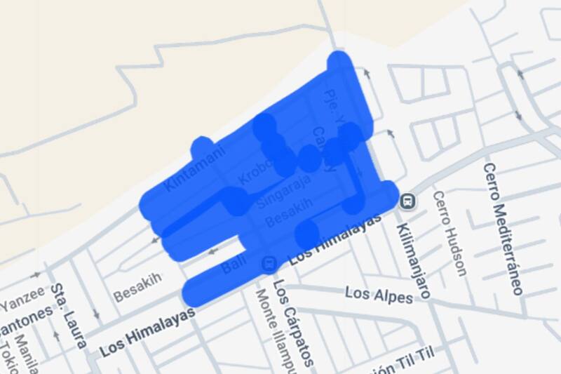 Un último punto de Quilicura se verá afectado por los cortes.
Créditos: Enel.