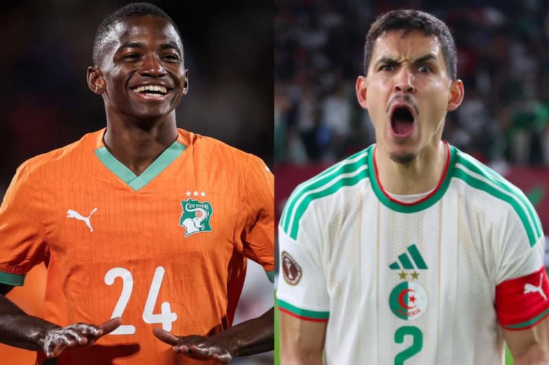 Ambas selecciones sellaron su paso a cuartos de final de la Copa de África hoy. Foto: Costa de Marfil y Argelia en Instagram.