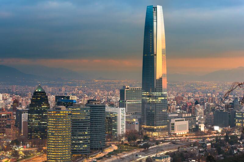 Estas oficinas se encuentran desde 180 hasta 250 metros de altura.