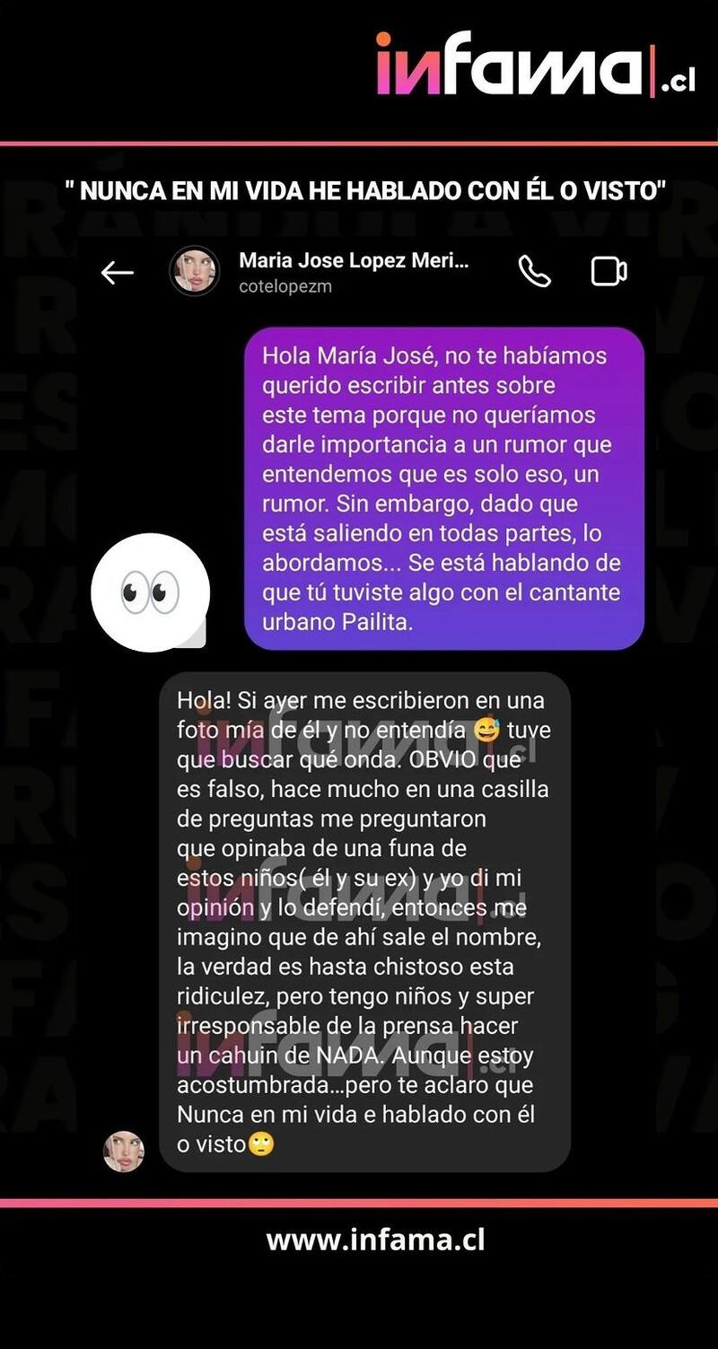 Cote López responde sobre supuesta relación con Pailita.