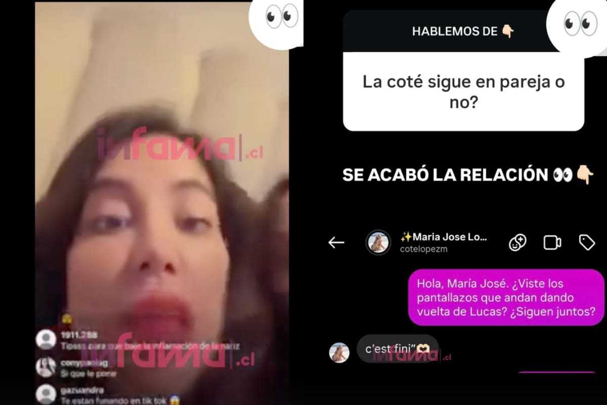 La modelo confirmó el término de la relación con Lucas Lama.