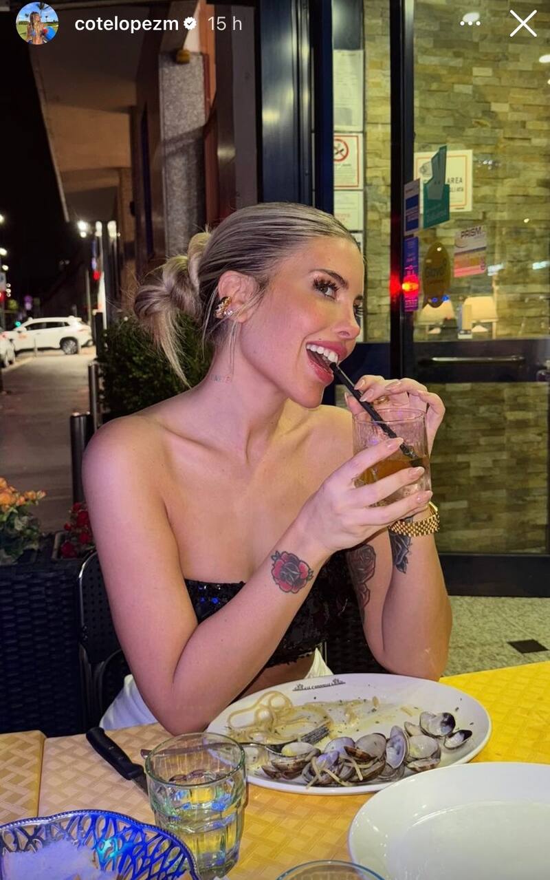 Coté López disfruta de sus vacaciones en Italia.