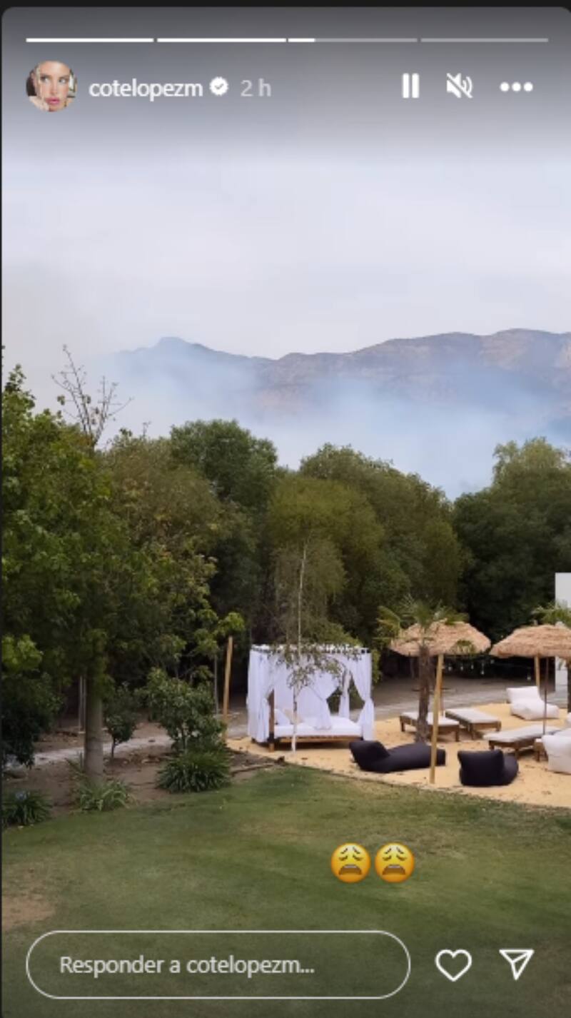 pasa susto con incendio forestal cerca de su casa