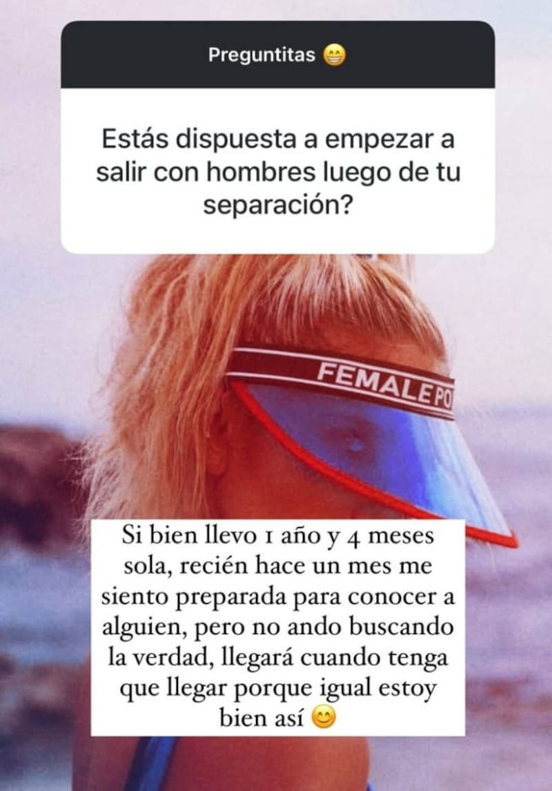 La influencer no descarta volver a encontrar el amor. Créditos: Instagram