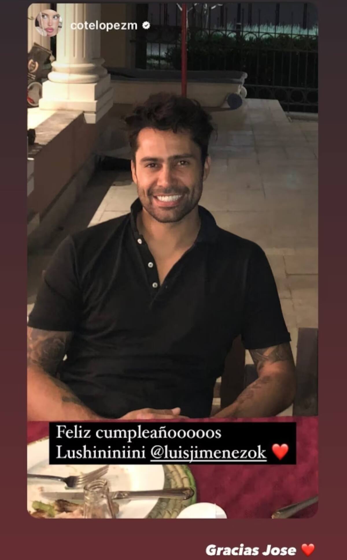 Coté López y Luis Jiménez llamaron la atención por sus escuetos mensajes. Créditos: Instagram